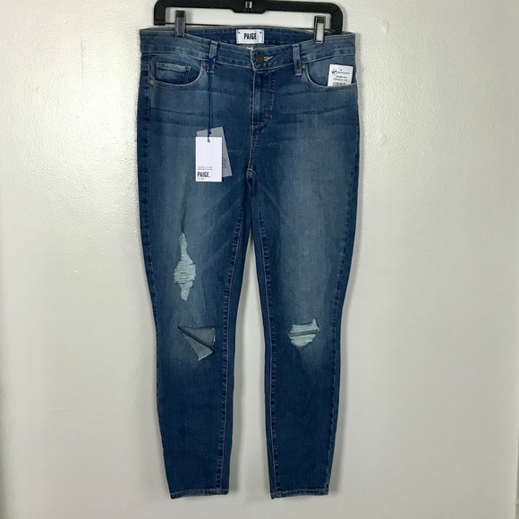 PAIGE Denim - FIRM $248 Paige Verdugo Skinny Crop Wensley Jeans